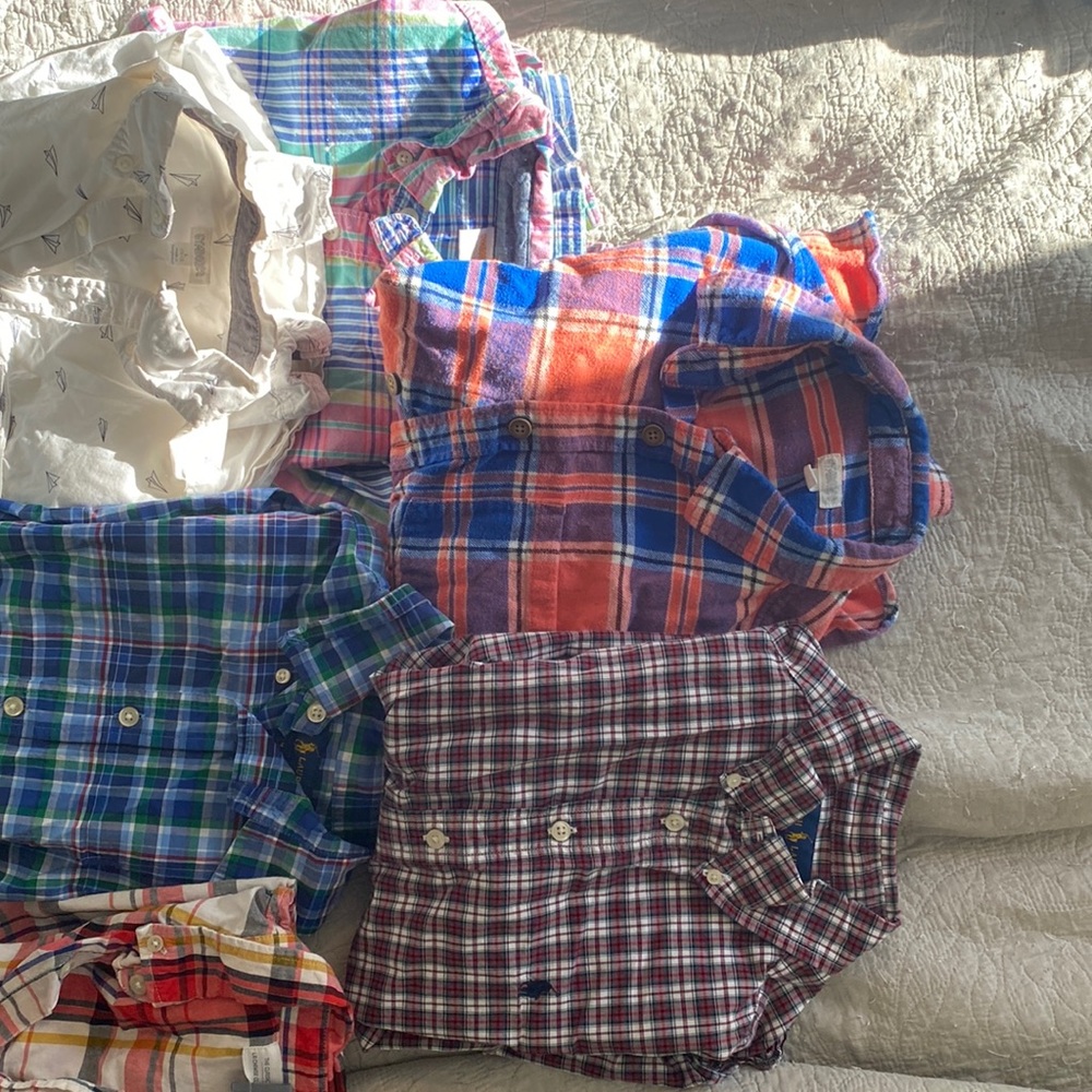 Lots of boys shirts